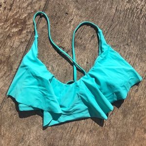 Cute teal bikini top